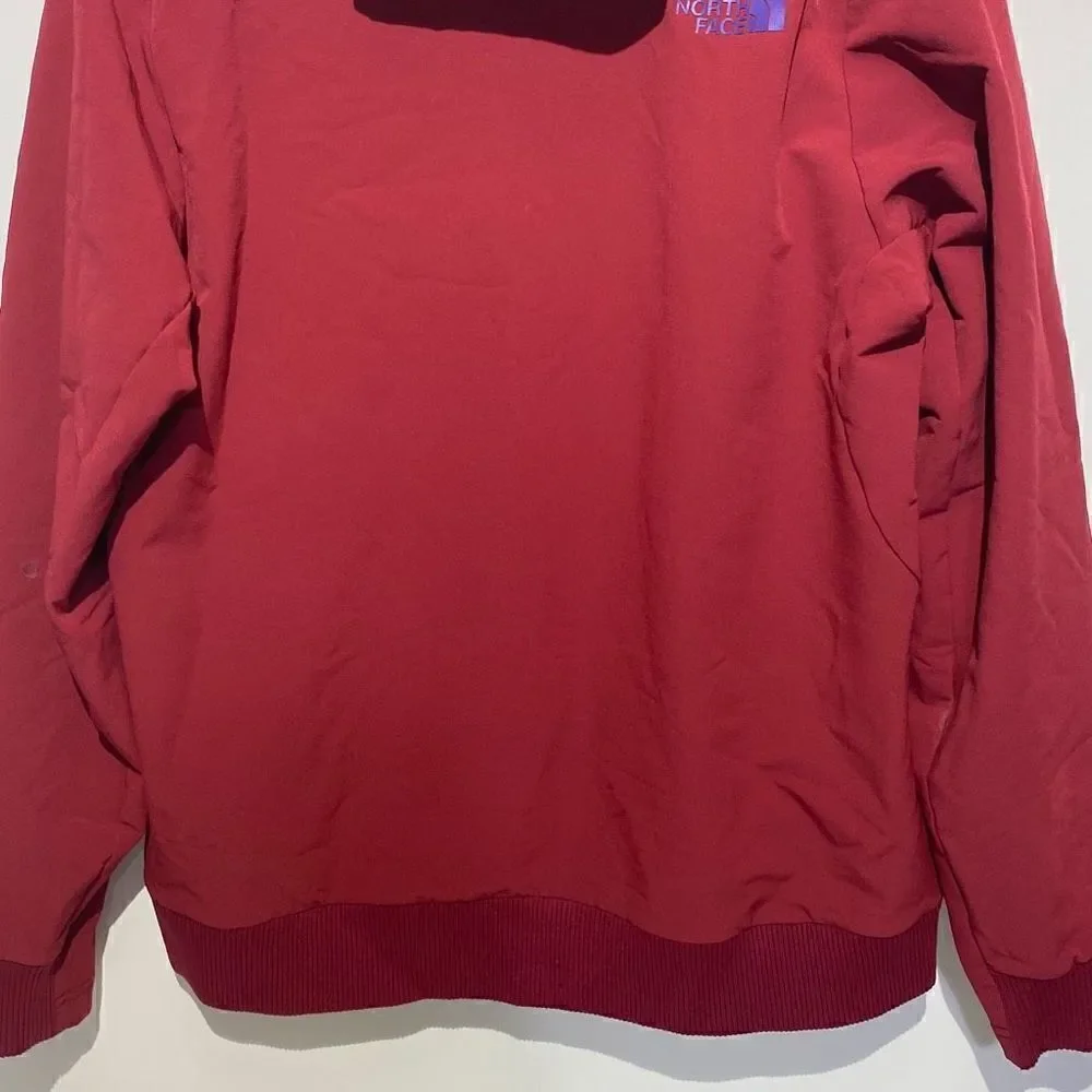 The North Face Men's Triple Zip‎ Pocket Pullover Hooded Red Sweatshirt Size S